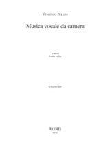 Musica Vocale Da Camera - BELLINI - Partition - Mélodies